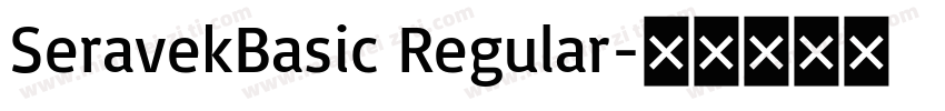 SeravekBasic Regular字体转换